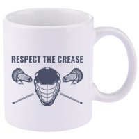 Lacrosse Goalie Respect The Crease Lax 11oz C Handle Ceramic Mug
