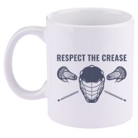 Lacrosse Goalie Respect The Crease Lax 11oz C Handle Ceramic Mug