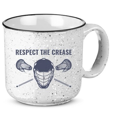 Lacrosse Goalie Respect The Crease Lax 15oz Campfire Ceramic Mug