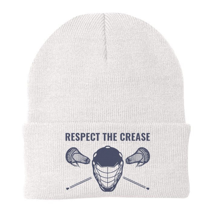 Lacrosse Goalie Respect The Crease Lax Knit Cap Winter Beanie