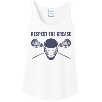 Lacrosse Goalie Respect The Crease Lax Ladies Essential Tank