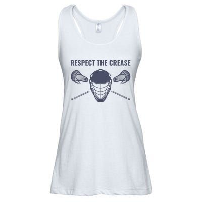 Lacrosse Goalie Respect The Crease Lax Ladies Essential Flowy Tank