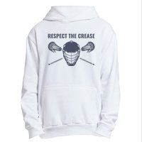 Lacrosse Goalie Respect The Crease Lax Urban Pullover Hoodie