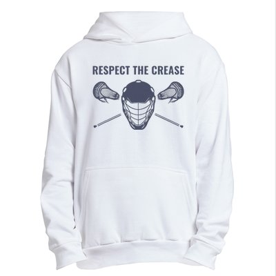 Lacrosse Goalie Respect The Crease Lax Urban Pullover Hoodie