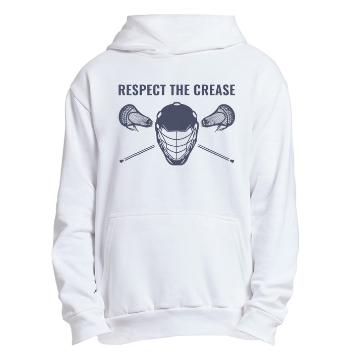 Lacrosse Goalie Respect The Crease Lax Urban Pullover Hoodie