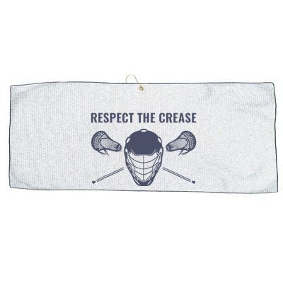 Lacrosse Goalie Respect The Crease Lax Large Microfiber Waffle Golf Towel