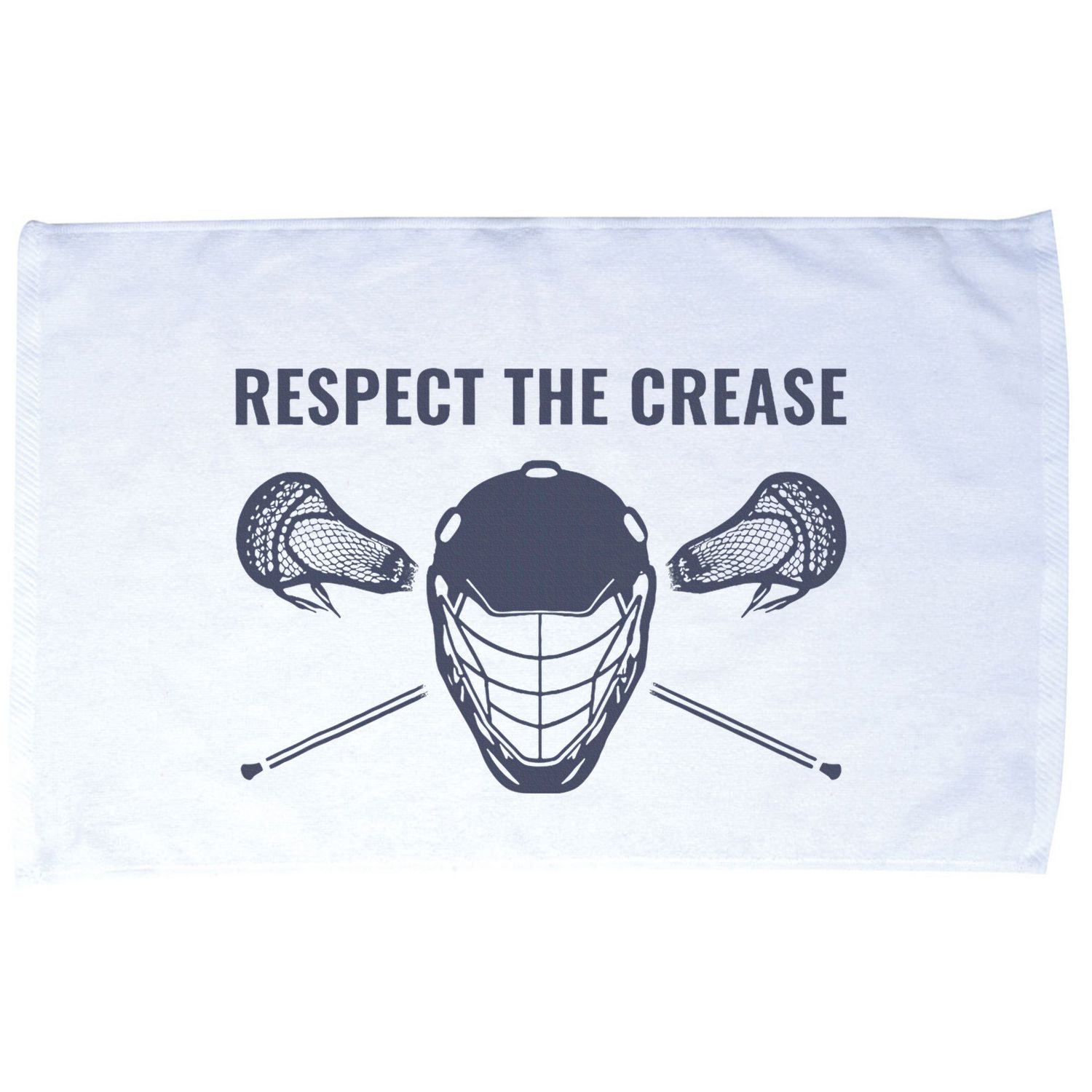 Lacrosse Goalie Respect The Crease Lax Microfiber Hand Towel
