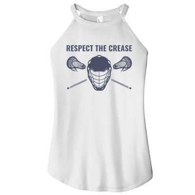 Lacrosse Goalie Respect The Crease Lax Women’s Perfect Tri Rocker Tank