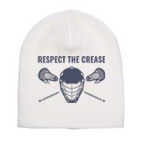 Lacrosse Goalie Respect The Crease Lax Short Acrylic Beanie