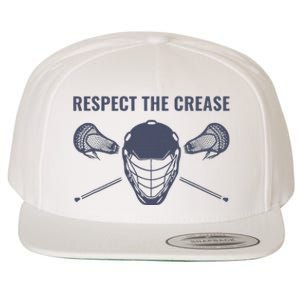 Lacrosse Goalie Respect The Crease Lax Wool Snapback Cap