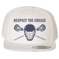 Lacrosse Goalie Respect The Crease Lax Wool Snapback Cap