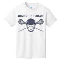 Lacrosse Goalie Respect The Crease Lax Kids T-Shirt