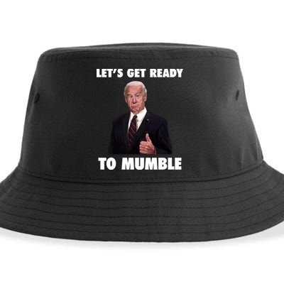 Lets Get Ready To Mumble Joe Biden Funny Sustainable Bucket Hat