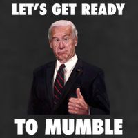 Lets Get Ready To Mumble Joe Biden Funny Golf Towel