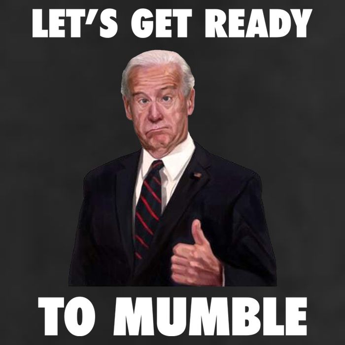 Lets Get Ready To Mumble Joe Biden Funny Golf Towel