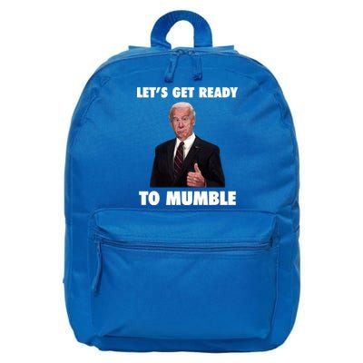 Lets Get Ready To Mumble Joe Biden Funny 16 in Basic Backpack
