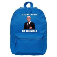 Lets Get Ready To Mumble Joe Biden Funny 16 in Basic Backpack