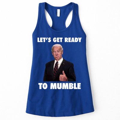 Lets Get Ready To Mumble Joe Biden Funny Womens Tank Top