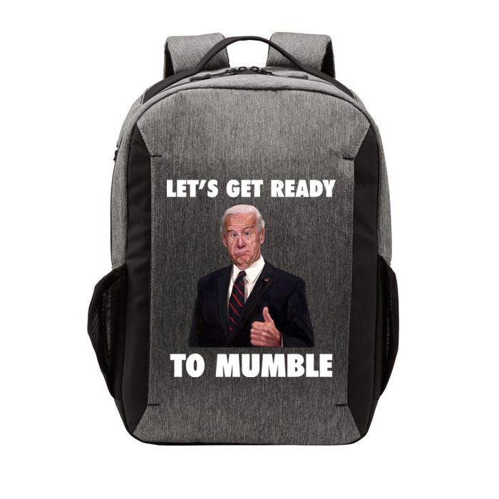 Lets Get Ready To Mumble Joe Biden Funny Vector Backpack