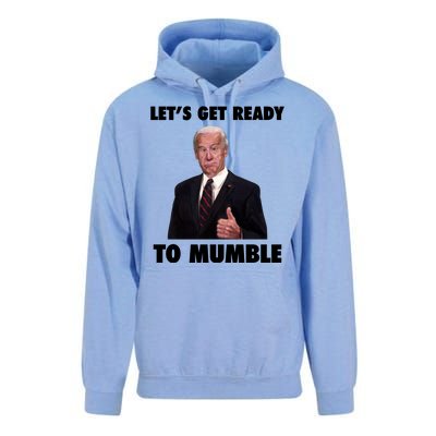 Lets Get Ready To Mumble Joe Biden Funny Unisex Surf Hoodie