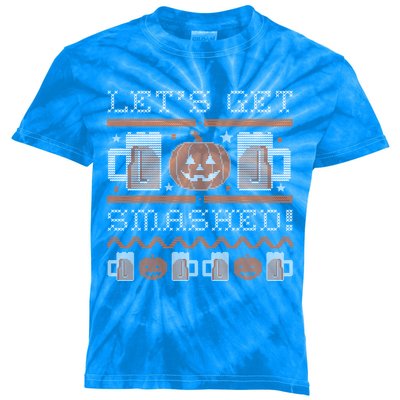 Lets Get Smashed Gift Kids Tie-Dye T-Shirt