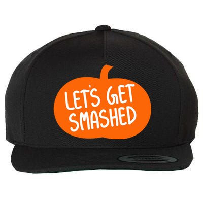 LetS Get Smashed Funny Pumpkins Cute Gift Wool Snapback Cap