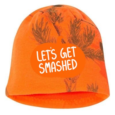 LetS Get Smashed Funny Pumpkins Cute Gift Kati - Camo Knit Beanie