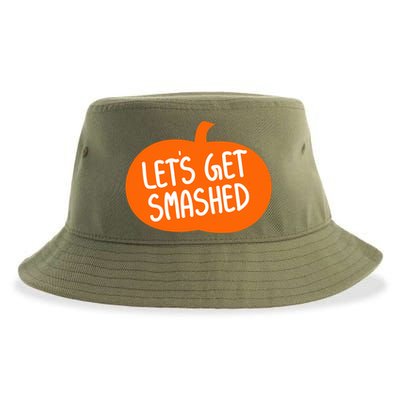 LetS Get Smashed Funny Pumpkins Cute Gift Sustainable Bucket Hat