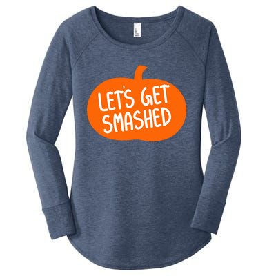 LetS Get Smashed Funny Pumpkins Cute Gift Women's Perfect Tri Tunic Long Sleeve Shirt