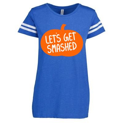 LetS Get Smashed Funny Pumpkins Cute Gift Enza Ladies Jersey Football T-Shirt