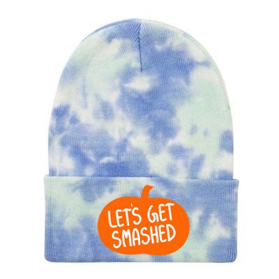 LetS Get Smashed Funny Pumpkins Cute Gift Tie Dye 12in Knit Beanie