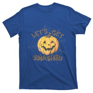 Lets Get Smashed Halloween Pumpkin Spooky Vibes Autumn Cute Gift T-Shirt