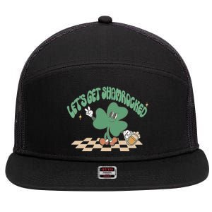 Let's Get Shamrocked 7 Panel Mesh Trucker Snapback Hat