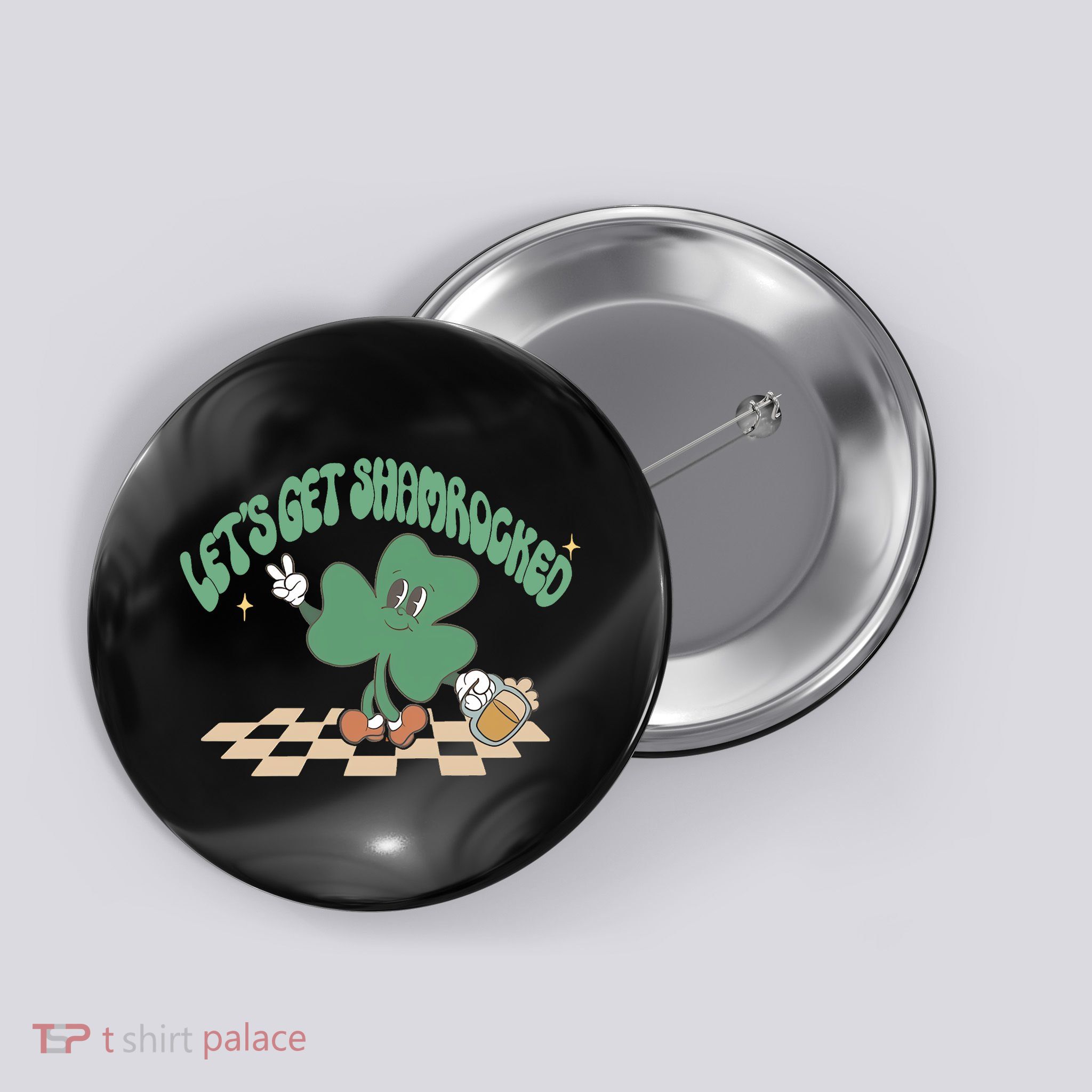 Let's Get Shamrocked Button