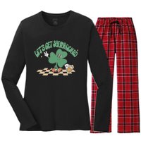 Let's Get Shamrocked Women's Long Sleeve Flannel Pajama Set 