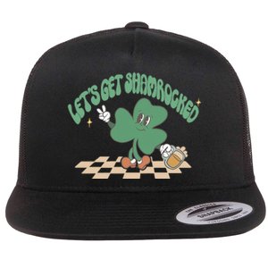 Let's Get Shamrocked Flat Bill Trucker Hat