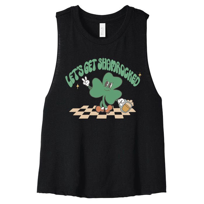 Let's Get Shamrocked Women's Racerback Cropped Tank