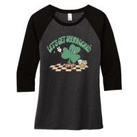 Let's Get Shamrocked Women's Tri-Blend 3/4-Sleeve Raglan Shirt