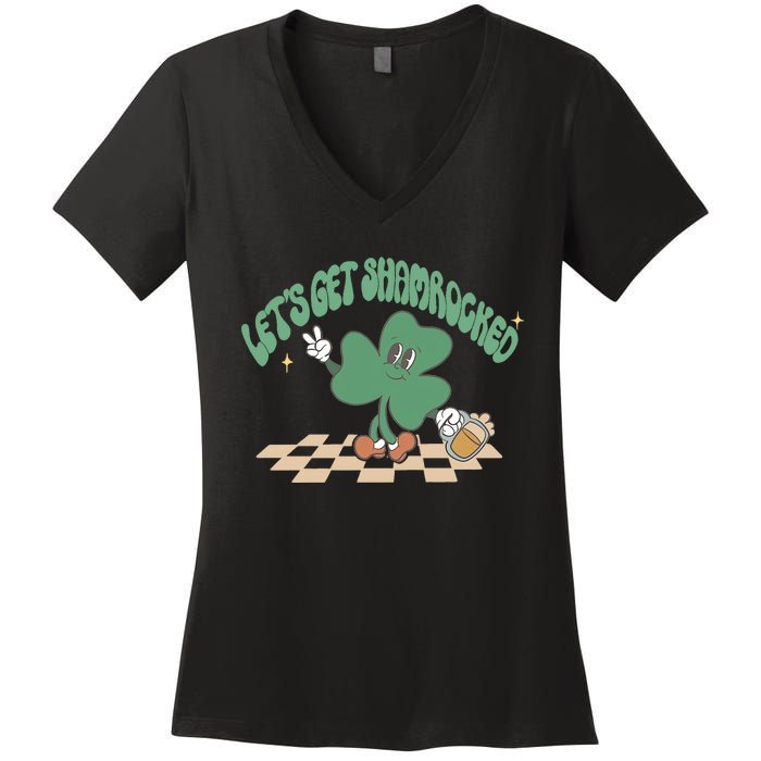 Let's Get Shamrocked Women's V-Neck T-Shirt