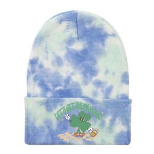 Let's Get Shamrocked Tie Dye 12in Knit Beanie