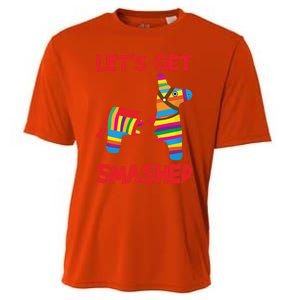 LetS Get Smashed Broken Pinata Funny Cinco De Mayo Humor Gift Cooling Performance Crew T-Shirt