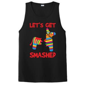 LetS Get Smashed Broken Pinata Funny Cinco De Mayo Humor Gift PosiCharge Competitor Tank