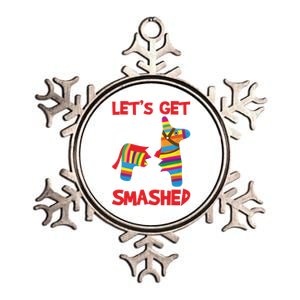 LetS Get Smashed Broken Pinata Funny Cinco De Mayo Humor Gift Metallic Star Ornament