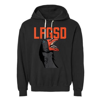 Let's Go San Diego Rally Goose LFGSD Garment-Dyed Fleece Hoodie