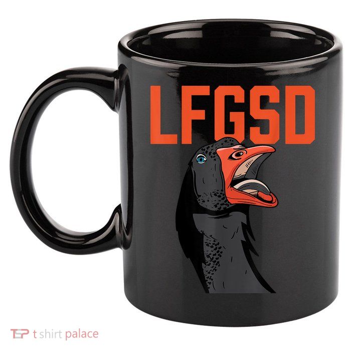 Let's Go San Diego Rally Goose LFGSD 11oz C Handle Ceramic Mug