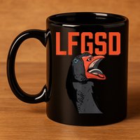 Let's Go San Diego Rally Goose LFGSD 11oz C Handle Ceramic Mug
