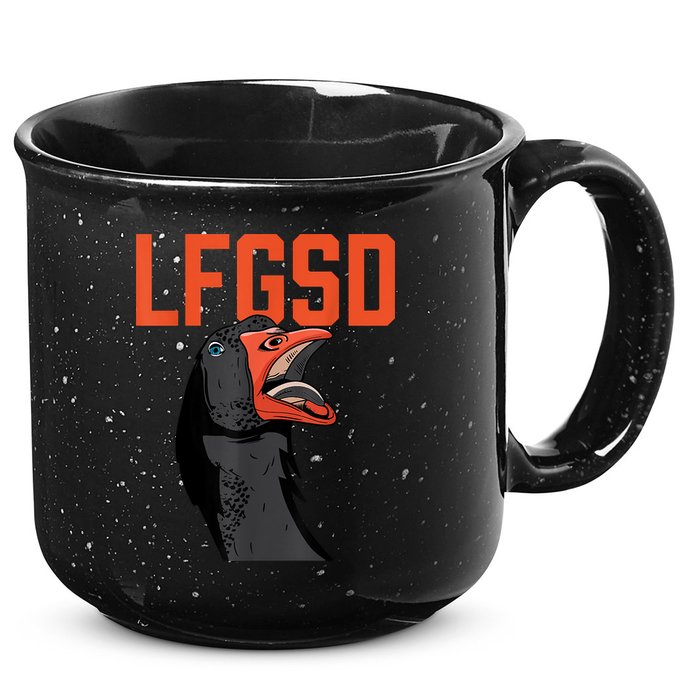 Let's Go San Diego Rally Goose LFGSD 15oz Campfire Ceramic Mug