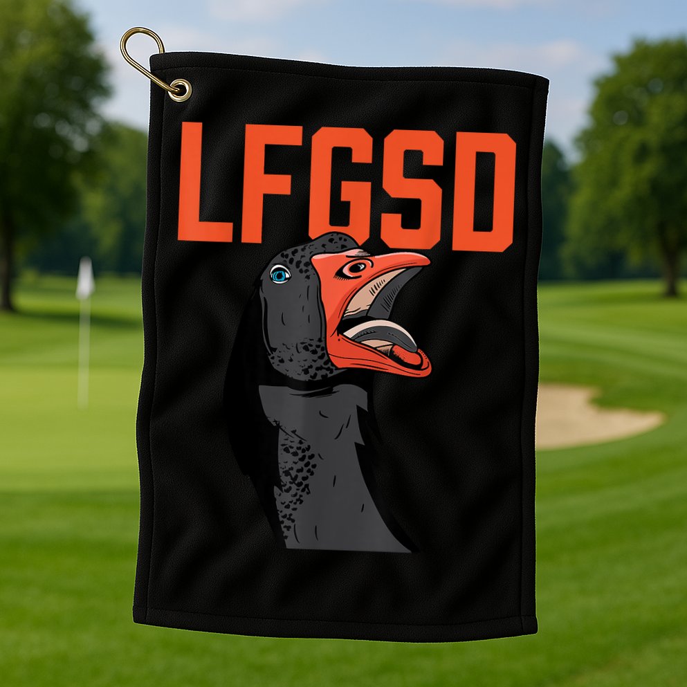 Let's Go San Diego Rally Goose LFGSD Golf Towel