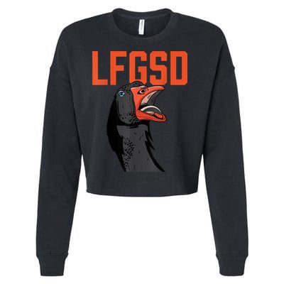 Let's Go San Diego Rally Goose LFGSD Cropped Pullover Crew