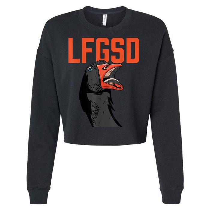 Let's Go San Diego Rally Goose LFGSD Cropped Pullover Crew